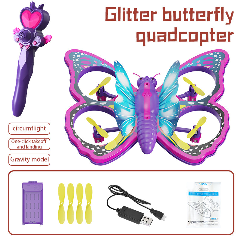 4DRC V40 Butterfly Drone Children's Flying Quadcopter Toy without Aerial Photo Function (Single Battery) 4DRC V40 Butterfly Drone Children's Flying Quadcopter Toy without Aerial Photo Function (Single Battery)
